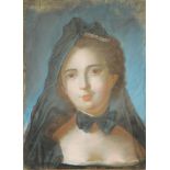 AFTER JEAN-MARC NATTIER, 19TH CENTURY FRENCH PASTEL ON PAPER Portrait of Marie Sophie Charlotte. (
