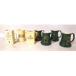 FOUR GREENE KING WATER JUGS Along with Grants, Bells and Dewars.