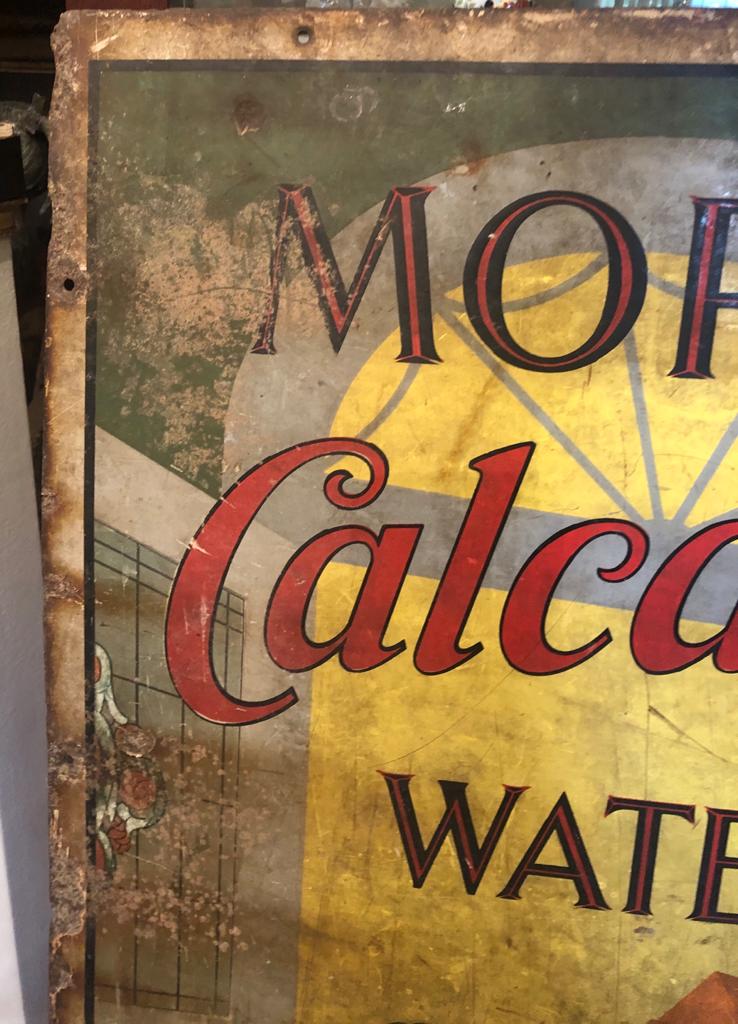 A VERY RARE AND ORIGINAL 'MORSES CALCARIUM WATER PAINT' ENAMELLED ADVERTISING SIGN Possibly the - Image 15 of 16
