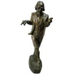 MAX WALL, A LARGE BRONZE RESIN STATUE Numbered 9/250. (h 70cm)