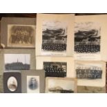 A COLLECTION OF TEN EARLY 20TH CENTURY MILITARY PHOTOGRAPHS Comprising ATC cadets, Rockie