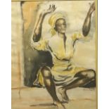 A COLLECTION OF EIGHT WATERCOLOURS Comprising two African portraits, one signed E. Foster,