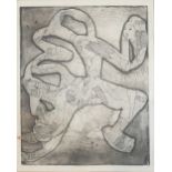 A COLLECTION OF 20TH CENTURY BLACK AND WHITE ENGRAVINGS AND PRINTS Barbara Schuckman, 'Bondage',