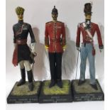 ATTRIBUTED TO I.H. ARTHUR, A COLLECTION OF THREE 20TH CENTURY PAPIER-MÂCHÉ AND WOOD MODEL SOLDIERS
