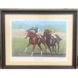 RICHARD STONE REEVES, A SET OF FIVE LIMITED EDITION COLOURED PRINTS The European Horserace of The