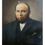 A 19TH CENTURY OIL ON CANVAS, PORTRAIT OF A GENTLEMAN Along with three other portraits. (largest