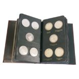 THE DANBURY MINT, A CASED SET OF FIFTY LIMITED EDITION (7,500) SILVER PROOF MEDALLIONS Each proof