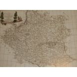ANTINIO ZATTA, AN 18TH CENTURY HAND COLOURED ENGRAVING, MAP OF POLAND Titled 'La Polinia Divisa Ne