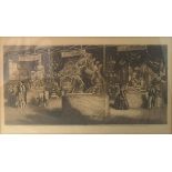 G. BAXTER, THE GREAT EXHIBITION, A SET OF FOUR 19 TH CENTURY BLACK WITH ENGRAVING Moulded, framed