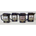 A COLLECTION OF FOUR MARTEL WHISKY GRAND NATIONAL WATER JUGS Including 'The National That Never