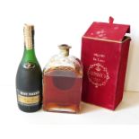 REMY MARTIN, A VINTAGE BOTTLE OF CHAMPAGNE COGNAC 35cl with outer box, together with a cased