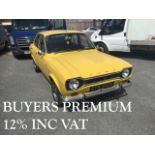 A 1971 YELLOW FORD ESCORT MARK ONE GT Four door, mileage 15,000. Condition: original