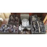 WATERFORD CRYSTAL, A COLLECTION OF CASED LEAD CRYSTAL GLASS, a pair of brandy tumblers, a