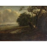 ATTRIBUTED TO CHARLOTTE NASMYTH, BN. 1804, A 19TH CENTURY OIL ON CANVAS Landscape, stream with