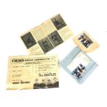 THE BEATLES, A COLLECTION OF EPHEMERAL ITEMS Comprising a BASF recording tape, dated January 1969,