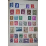 AN EARLY 20TH CENTURY WORLD POSTAGE STAMP ALBUM Including German Deutches Reich stamps, Great