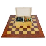 A WORLD CHESS CHAMPIONSHIP TOURNAMENT IN REYKJAVIC, 1972, BOXWOOD AND STAINED EBONY COMPLETE CHESS