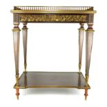 ATTRIBUTED TO HENRY DASSON, 1825 - 1896, A 19TH CENTURY LOUIS XVI STYLE ROSEWOOD, GILT BRONZE AND
