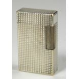 DUPONT, A VINTAGE SILVER PLATED RECTANGULAR CIGARETTE LIGHTER With textured finish, marked 'S Dupont