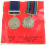 A PAIR OF QUEEN ELIZABETH II SILVER CAMPAIGN MEDALS A Northern Ireland medal and an Operational