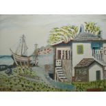 A COLLECTION OF WATERCOLOURS AND PRINTS To include landscapes and still lives, some indistinctly