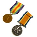 TWO PAIRS OF WWI BRITISH WAR MEDALS Silver War Medal and bronze Great War for Civilisation,