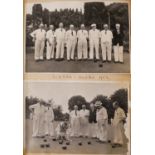TWO EDWARDIAN PHOTOGRAPH ALBUMS Country estates with garden views and figures on Edwardian attire,