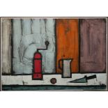 COLLIN RUFFELL, 20TH CENTURY OIL ON CANVAS Still life, kitchen interior, signed bottom right,