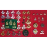A COLLECTION OF THIRTY EARLY 20TH CENTURY BRITISH ARMY CAP BADGES Including Durham Light Infantry,