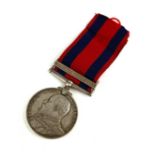 AN EDWARD VII SILVER SOUTH AFRICA TRANSPORT BRITISH WAR MEDAL One bar 1899 - 1902, awarded to J.W.