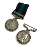 A PAIR OF QUEEN ELIZABETH II SILVER RAF CAMPAIGN MEDALS A Cyprus medal and Long service and good