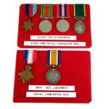 A PAIR OF WWI GEORGE V BRITISH ARMY WAR MEDALS A silver war medal and a 1914 star, awarded to 8474