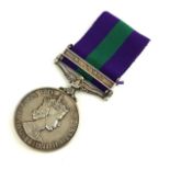 A QUEEN ELIZABETH II SILVER MALAYA CAMPAIGN MEDAL Awarded to 2822157 LACW R.L. Lee WRAF.