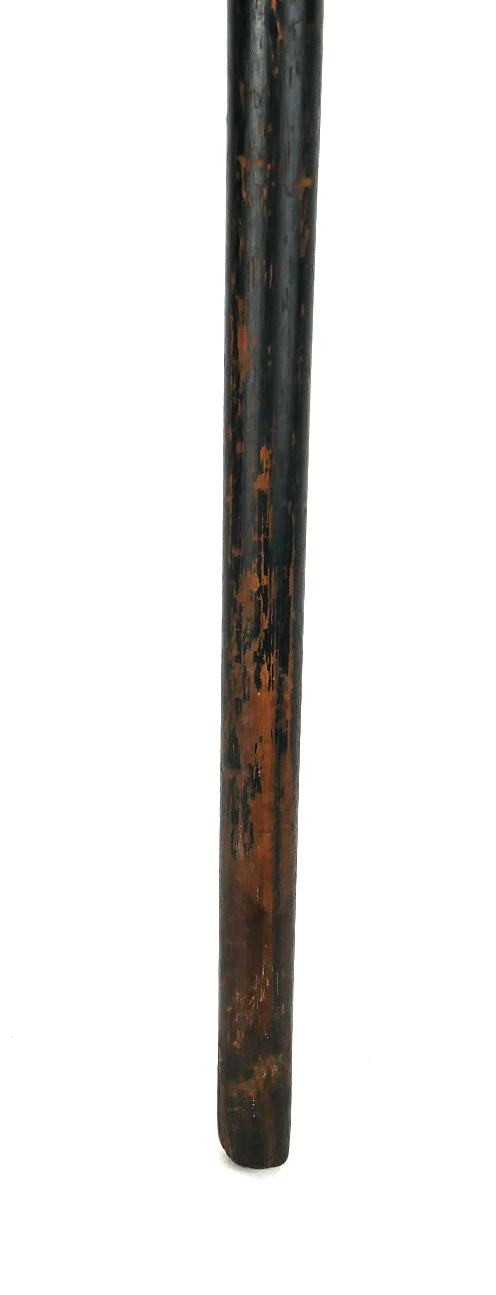 AN EDWARDIAN WALKING STICK With carved handle in the form of pug with articulated mouth and glass - Image 3 of 4