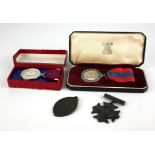 A CASED 20TH CENTURY SILVER IMPERIAL SERVICE MEDAL Awarded for Faithful Service, inscribed William