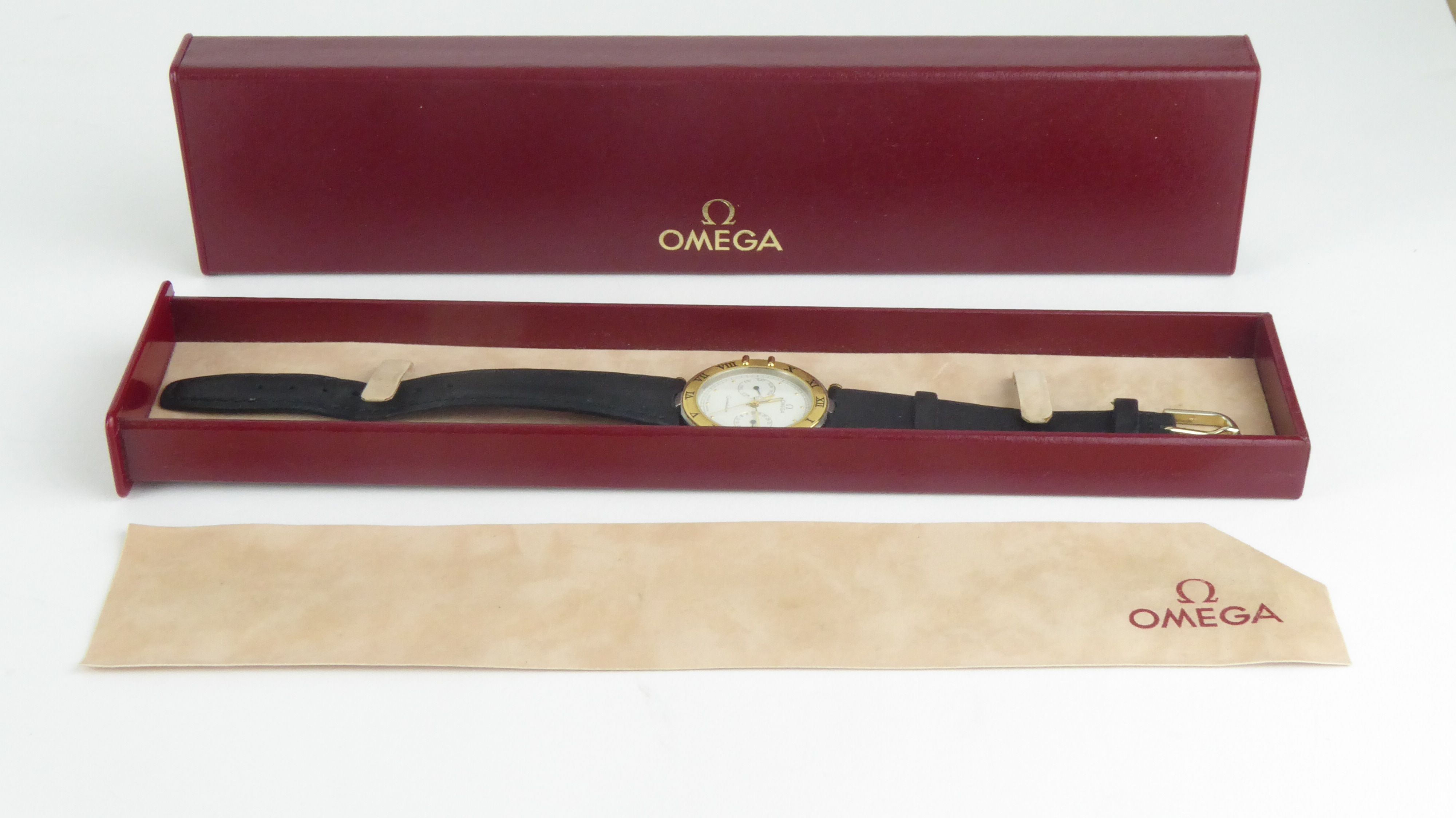 OMEGA, CONSTELLATION, DAY DATE 1444, AN 18CT GOLD AND STAINLESS STEEL GENT?S WRISTWATCH Having a - Image 3 of 3