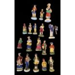 SITZENDORF, A COLLECTION OF LATE 19TH CENTURY GERMAN MINIATURE FIGURES.