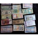 A COLLECTION OF 20TH CENTURY WORLD BANK NOTES Including 750000 dollar note Zimbabwe, Nigeria, Canada