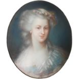 FINE 18TH CENTURY FRENCH PASTEL PORTRAIT Possibly Marie Antoinette, indistinctly signed, dated in