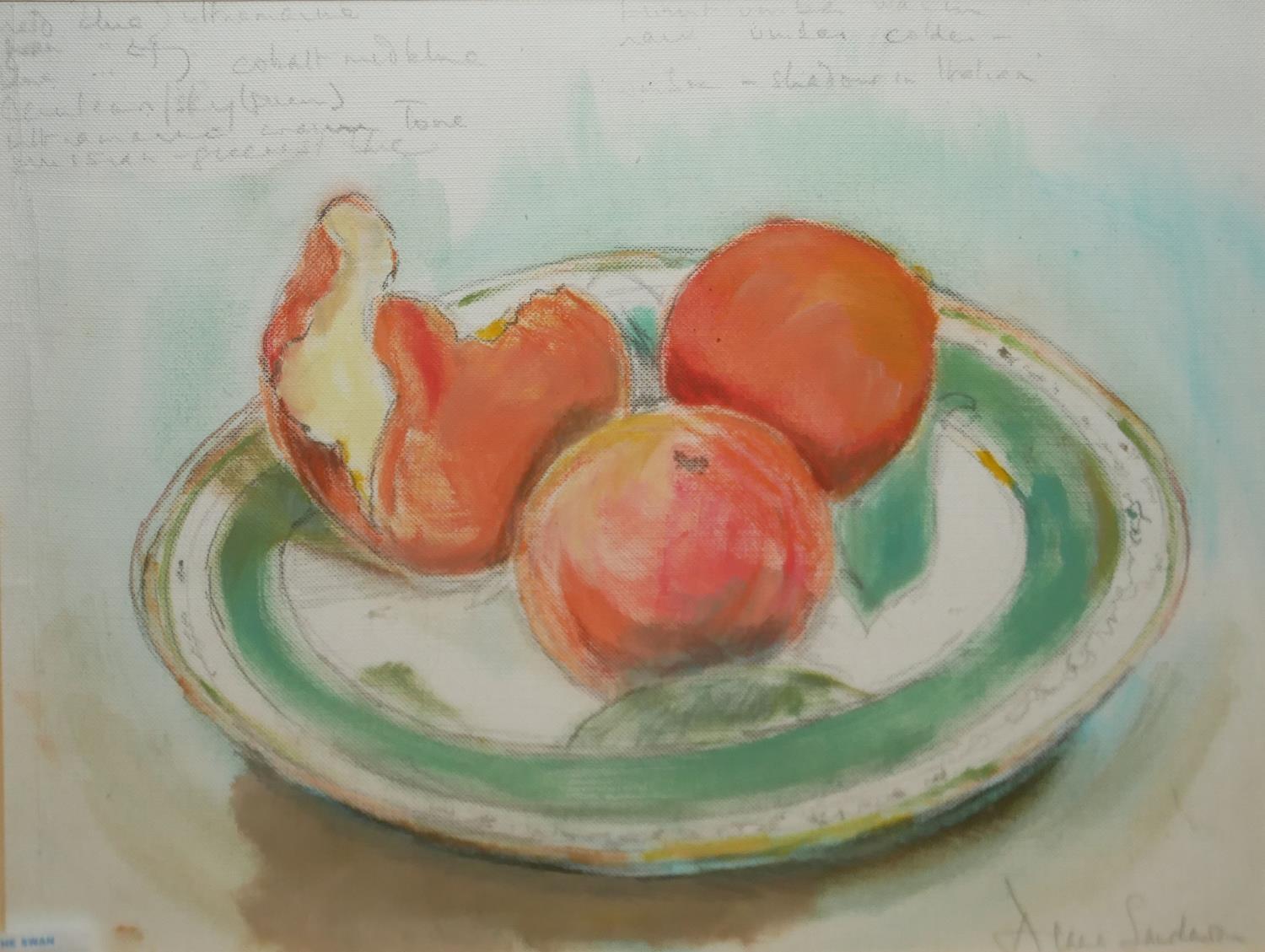 A COLLECTION OF MID 19TH/20TH CENTURY WATERCOLOURS To include still life and landscape, indistinctly - Image 3 of 6