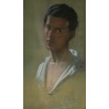 W. PASCOE, AN EARLY 20TH CENTURY PASTEL PORTRAIT Young gent, signed lower right, framed and