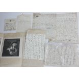 MIXED AUTOGRAPHS, MAINLY 19TH CENTURY Including a group of 1890's letters from South Africa.