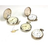 TWO 19TH CENTURY SILVER FULL HUNTER GENT'S POCKET WATCHES Hallmarked Chester, 1899 and London, 1863,
