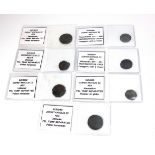 CONSTANTIUS II, 324 - 361AD, A COLLECTION OF SEVEN ROMAN BRONZE COINS Including Nikomedia