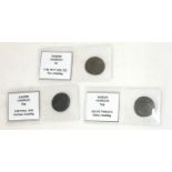 HADRIAN, A COLLECTION OF THREE ROMAN BRONZE COINS Comprising Dup. Fortuna standing, Pax standing and