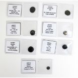 A COLLECTION OF SEVEN ROMAN BRONZE COINS Comprising Helena Constantinople Secritas, Secritas