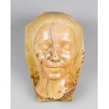 A LATE 19TH/EARLY 20TH CENTURY ANATOMICAL MODEL OF HUMAN FACE MUSCLE ANATOMY (h 16.5cm x w 16.5cm