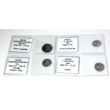 ROMAN REPUBLIC, A COLLECTION OF FOUR ROMAN SILVER COINS C. Publicius Quin Rome 92 - 93BC with