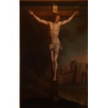 FLEMISH SCHOOL, LATE 17TH/EARLY 18TH CENTURY OIL ON CANVAS, CRUCIFIXION OF CHRIST SAVIOUR OF THE