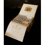 PUNCH, A CASED PART SET OF EIGHTEEN HAVANA CIGARS In metallic tubes, outer case marked 'De J. Valley